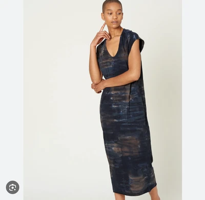 Платье цельнокроеное Raquel Allegra Caftan Midnight Tie Dye Lagenlook размер большой богемное - Изображение 1 из 4