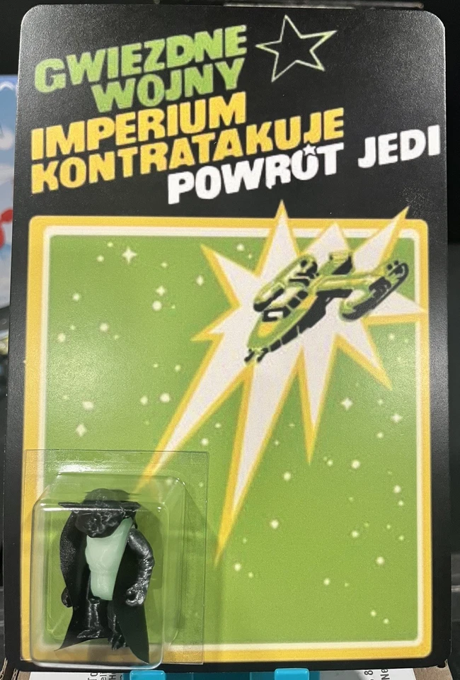 YODA VINTAGE PERSONALIZADO STAR WARS. BOOTLEG POLACO. ¡¡Brilla en la oscuridad!!! Foto 1 de 3