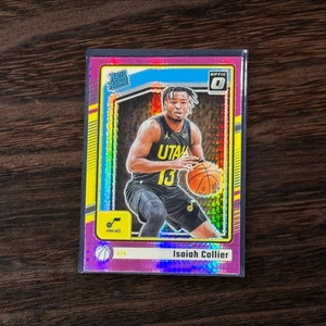 2024-25 Donruss Optic Basketball Hyper Pink Rated Rookie Isaiah Collier #295 - Picture 1 of 2