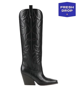 PVP €1150 STELLA McCARTNEY Botas occidentales hasta la rodilla US11 UK8 EU41 Hechas en Italia Foto 1 de 4