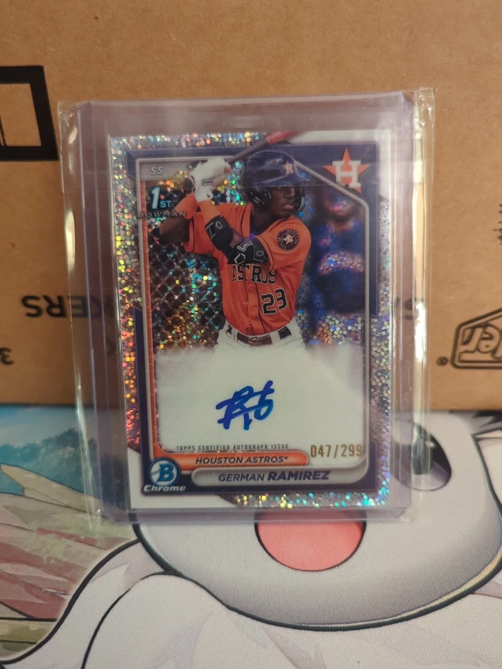 2024 Bowman - Chrome Prospect Auto German Ramirez #CPA-GR Speckle Refractor /299 - Image 1 of 1