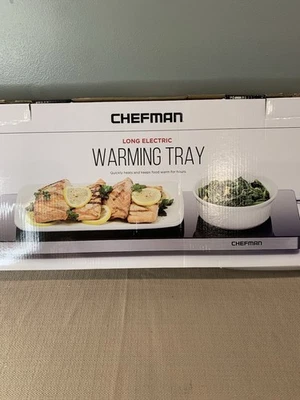 New In Box Chef man Long Electric Warming Tray Keeps Food Warm For Extended Time - Image 1 of 4