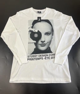 Camiseta manga larga blanca Stüssy Print Emps 19 DSM - Imagen 1 de 3