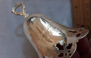 Towle Silversmiths 2015 plateado perforado anual campana de Navidad adorno 36º - Imagen 1 de 16