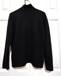 CHARTER CLUB Cashmere Sweater Size S Long Sleeve Pullover BLACK Turtle Neck EUC - Picture 1 of 3