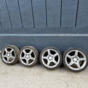 Mercedes CLK W209 18” AMG Alloy Wheels Staggered A1714011602 A1714011702 - Picture 1 of 15