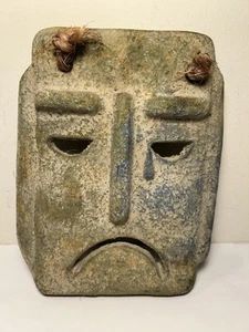 Vintage Terra Cotta Stone Mask 8.75” - Picture 1 of 11