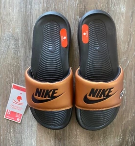 NIKE Victori One Slide Shoes~Black & Metallic Copper~Women's Size 6~NEW IN BOX - Picture 1 of 9