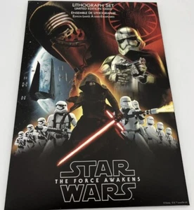 Star Wars VII The Force Awakens Lithographs Set Disney Limited Edition W/ Sleeve - Picture 1 of 12