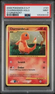 Pokemon Charmander Diamond Pearl Stormfront Holo Rare #101 2008 - PSA 9 - Picture 1 of 2