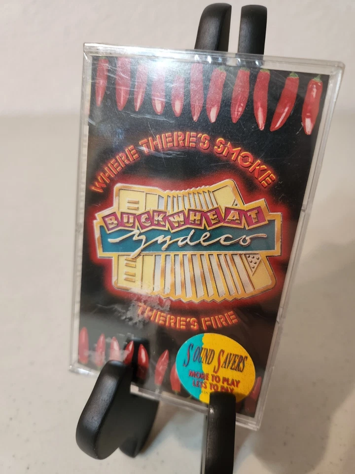 BUCKWHEAT ZYDECO FACTORY SEALED Cassette Where There's Smoke There's Fire FstShp - Image 1 of 4