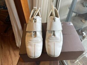 Louis Vuitton Mens Shoes, Damaged! leather sneakers size 9 see pic’s READ!