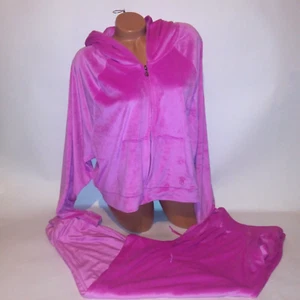 Victoria Secret Jogger Set XL maglione crop top XXL pantaloni velluto tasche tinta unita - Foto 1 di 14