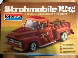Monogram Stroh's Beer Strohmobile '55 Ford Pickup 1/24 scale Model NEW - Picture 1 of 3