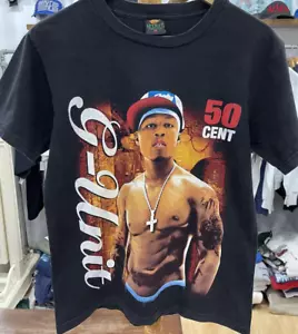 50 Cent Vintage G - Unit Rap short sleeve black shirt KV26459 - Picture 1 of 2