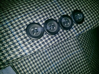 New 48R Houndstooth Check Off-White Blue Blazer WOOL Orange Jacket Sport Coat - Image 1 of 4