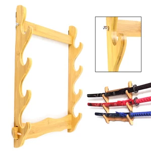 Soporte de estante de almacenamiento para pistola de madera con acabado de madera natural para montaje en pared 4 - Imagen 1 de 13