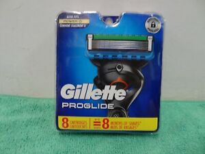 NEW GILLETTE  PROGLIDE  REFILL RAZOR BLADES 8 Cartridges