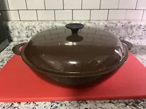 Le Creuset Braser Vintage Ghisa Smaltata Tartufo Marrone #30 - Foto 1 di 5