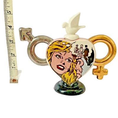 Paul Cardew Individual Teapot Rare One Cup Valentine Lichtenstein Art - England - Image 1 of 4