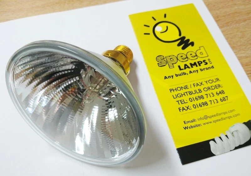 GE BRANDED 150W ES HALOGEN 240V PAR 38 LAMP BULB WARM WHITE 10° SPOT - Image 1 of 1