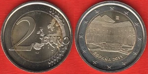 Spain 2 euro 2011 "Alhambra in Granada" BiMetallic UNC - Picture 1 of 1