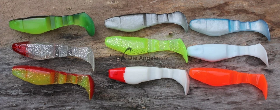 Delalande Miss Shad, Gummifisch, 2 Stück, 8 cm, 9 Farben, Barsch und Zander - Bild 1 von 1