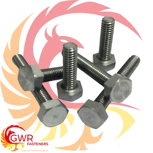 10 CONFEZIONE DA 6BA viti a testa esagonale in acciaio - 6 bulloni BA - esagonali - BA - completamente filettati - Foto 1 di 1