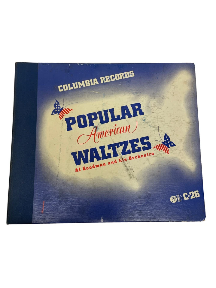 AL GOODMAN 1940 POPULAR AMERICAN WALTZES 78RPM 4 ALBUM SET COLUMBIA # C-26 - Image 1 of 4