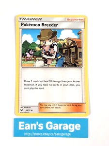 Pokemon Breeder Trainer Supporter 63/73 Shining Legends poco común - MN - Imagen 1 de 2