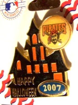 2007 Pittsburgh Pirates Halloween Haunted House lapel pin variety 2 - Image 1 of 4