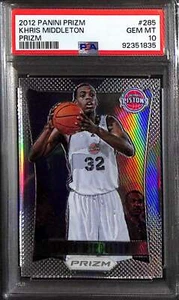 2012-13 Panini Prizm Prizms Silver Refractor 285 Khris Middleton Rookie PSA 10 - Picture 1 of 2