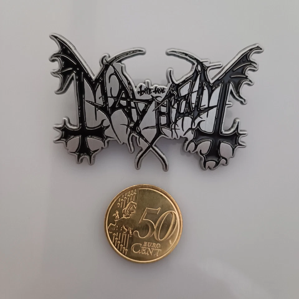 MAYHEM -Metal Pin / Anstecker / Button - DEATH BLACK HEAVY METAL - Bild 1 von 1