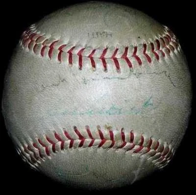 Hank Greenberg Dizzy Dean Joe Cronin Ford Frick Signed Auto Baseball JSA LOA! - Image 1 of 4