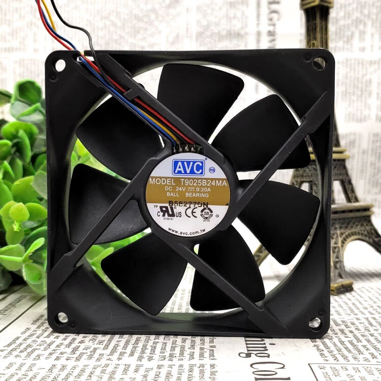 1 pcs AVC T9025B24MA 9025 DC 24V 0.20A 9cm inverter cooling fan - Image 1 of 1