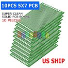 10X Double Side 5x7cm PCB Strip board Printed Circuit Prototype Track LW