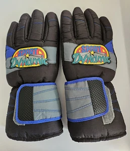 Youth Thinsulate Insulated Sport Dynamic Adjustable Black Gloves EUC - Picture 1 of 6