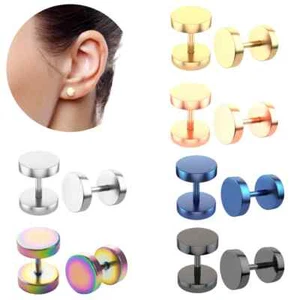 Ohrstecker Gesundheitsstecker Edelstahl 316L DamenOhrringe Schraubverschluss - Bild 1 von 10
