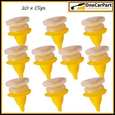 Clip de fijación del panel de moldura de puerta x 20 para Renault Clio Laguna Scenic Master Megane 19 Foto 1 de 4