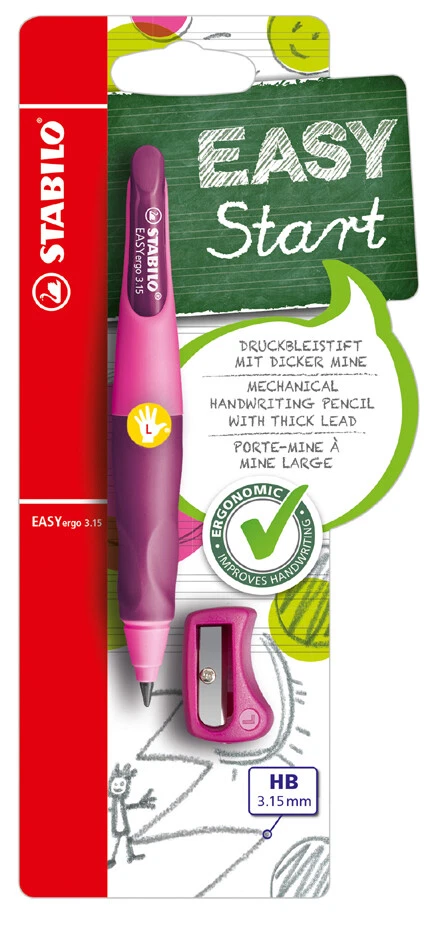 STABILO Schreiblernbleistift EASYergo 3.15 pink für Linkshänder - Bild 1 von 1