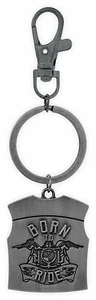 AngelStar E8 Father Men Motorcycle Accessory Key Chain Ring - Born to Ride 17433 - Picture 1 of 2