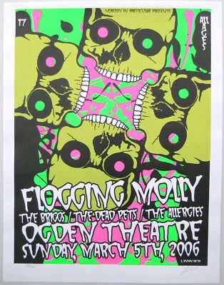Flogging Molly Concert Poster Denver 2006 - Image 1 of 2