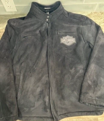Claiborne Harley Davidson Black Suede Jacket Men's Size XXL Very Nice! - Image 1 of 4