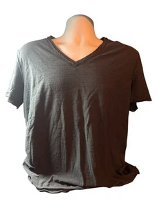 Rogue State Hombre Gris Oscuro Cuello en V Camiseta Talla Grande - Imagen 1 de 3