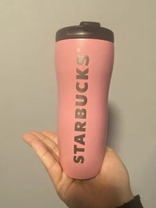 Taza de café Starbucks 2008 rosa de acero inoxidable vaso taza de viaje 16 oz Venti - Imagen 1 de 4