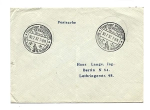 C7252/ Brief Postsache Stempel: Fliegerlager Wasserkuppe Rhön-Segelflug 1937 - Picture 1 of 1