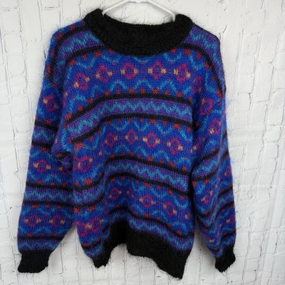 Icelandic Design Pullover Sweater Women's S / M Mohair Wool Blend Cabincore - Image 1 of 4
