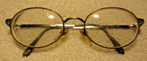 Vintage Valentino Oval Metall Brille Brillengestell Siehe Beschreibung - Bild 1 von 17