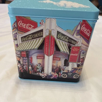 Vintage Coca Cola 1994 Charlie’s Grocery Store Collectible Tin Box Container - Image 1 of 4
