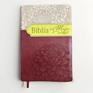 Biblia de la Mujer Reina Valera 1960 Leather Cover Floral Spanish Bible - Imagen 1 de 12